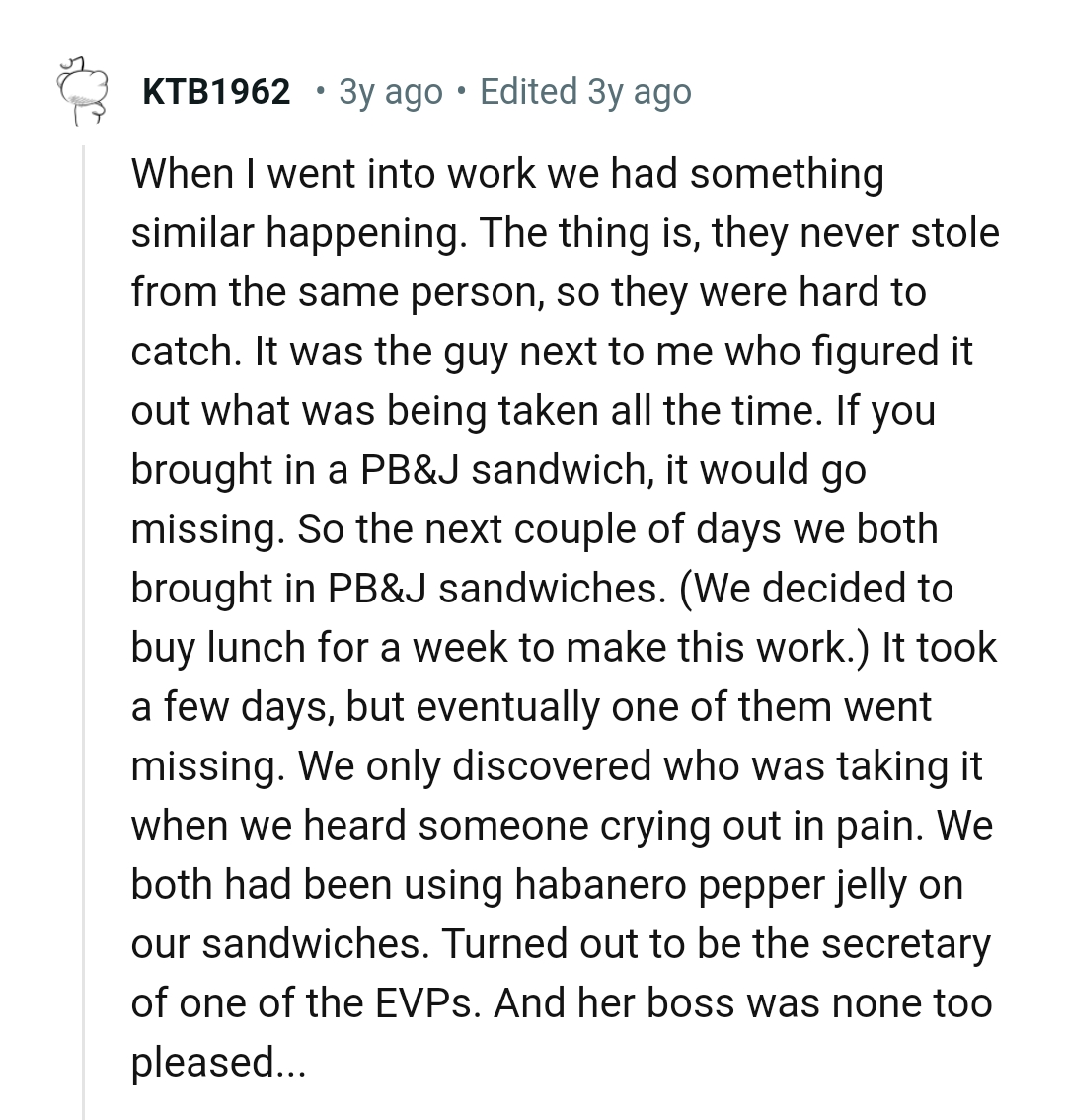 They Never Stole from the Same Person