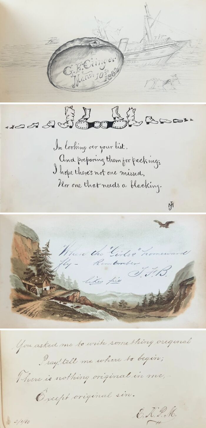 "My Favorite Entries From My 2nd Great-Grandmother's Autograph Book 1880-1883"