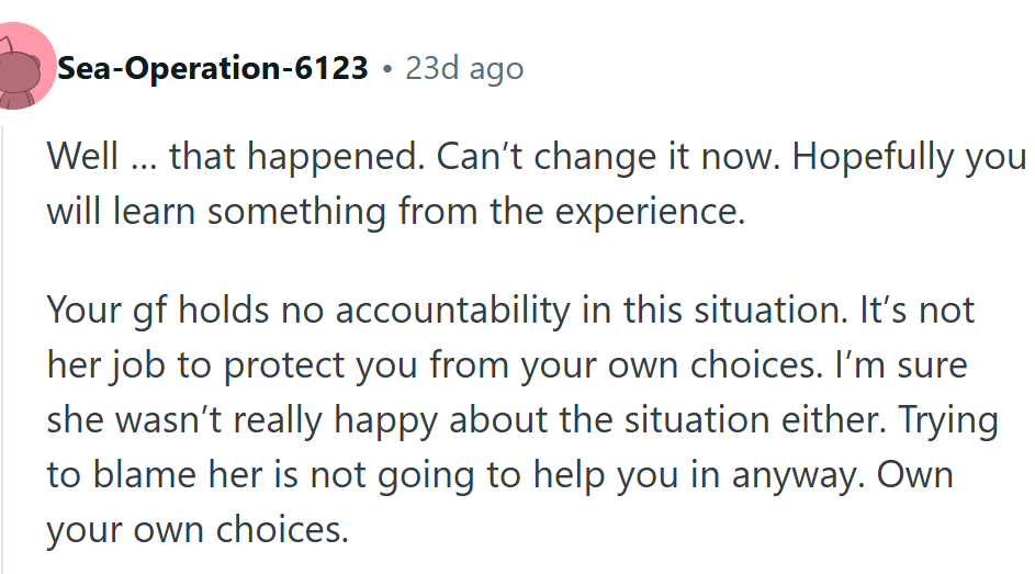 Hopefully, learn from your experience...