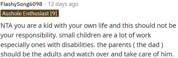 Taking care of children, especially those with disabilities, is a lot of work.