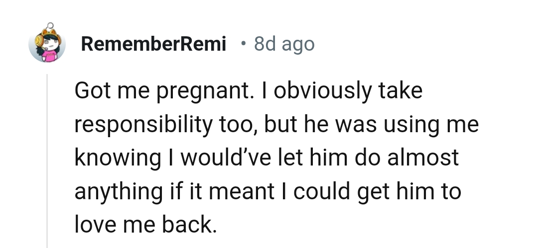 10. Someone got pregnant