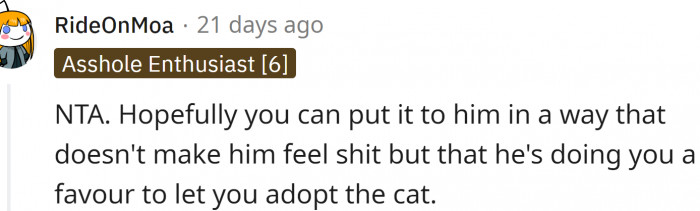 This is the best advice - make the neighbor believe that he is doing you a favor.
