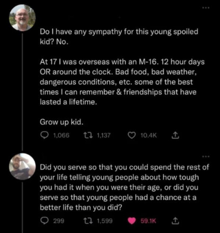 18. Why exactly did you serve?