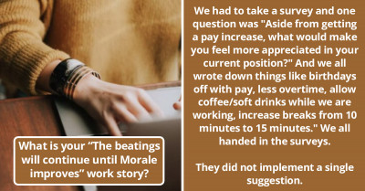 30 Scenarios Where Attempts At "Raising Morale" Went Totally Catastrophic For Employers