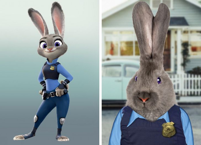 3. Here’s what Judy Hopps from Zootopia would look like in real life.