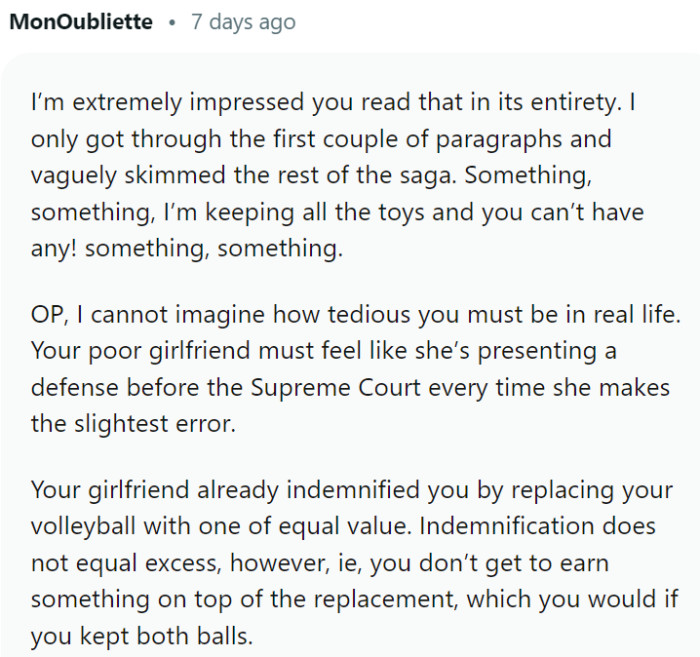 Redditors do not like OP