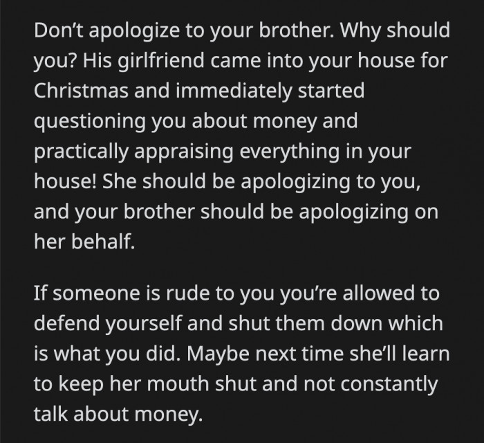 Lindsay overstepped, and OP put an end to it as she should. They both can learn from this.