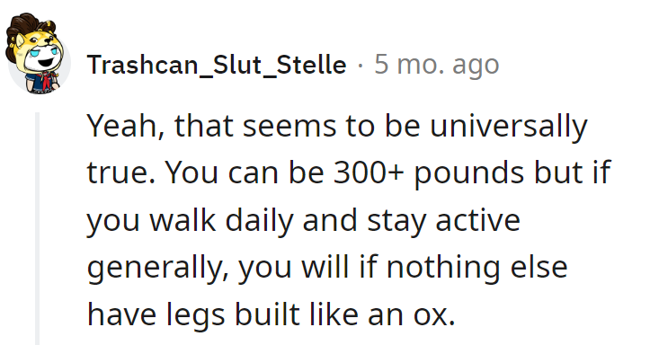 Walking's Magic! At 300+ Pounds, Daily Walks Sculpt Legs Like an Ox!