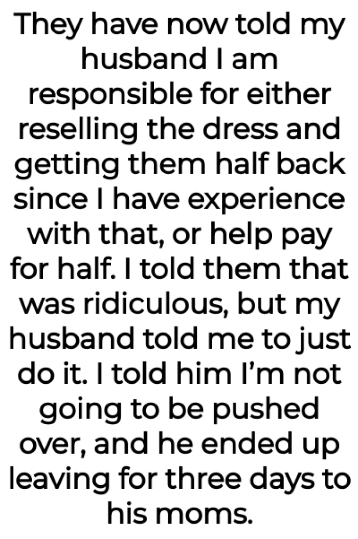 However, her SIL contacted her with weird demands: