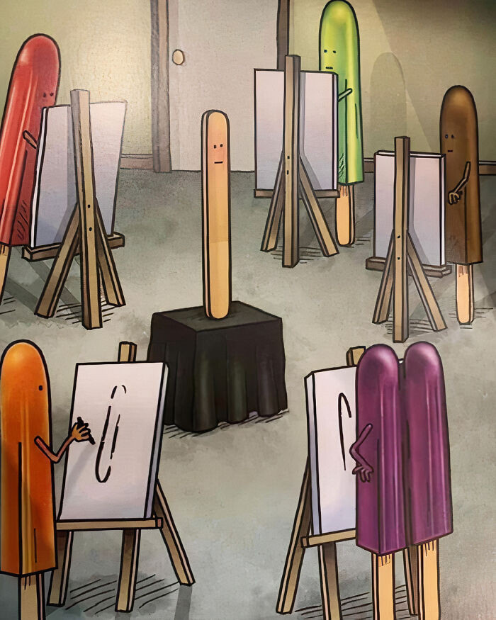 37. Everybody is drawing