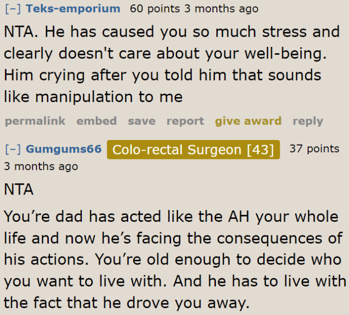 This man deserves to be left behind after what he did to his children.