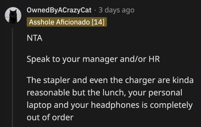 Coming off of a pandemic, why would she steal and use another person's mug and headphones?