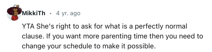 “YTA. She's right to ask for what is a perfectly normal clause.”