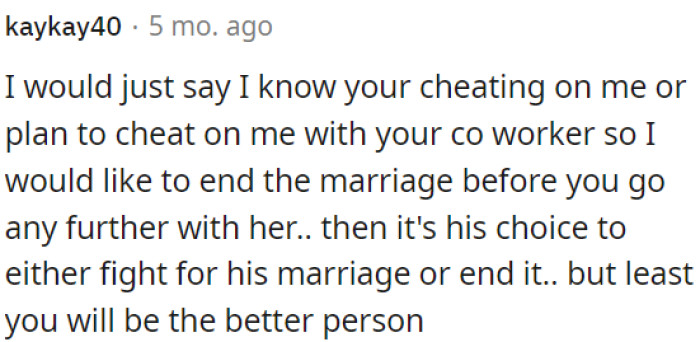 It's up to OP to decide what to do next.