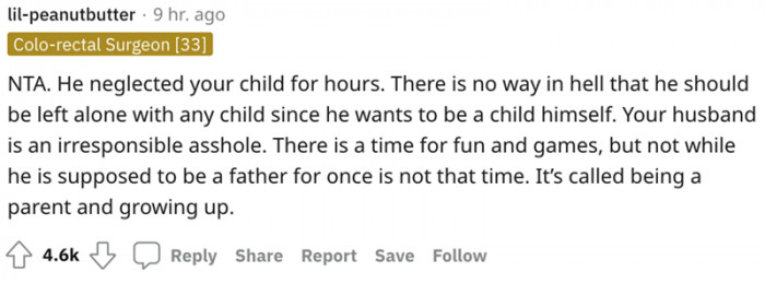 There is no way he should be left alone with a baby