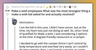 40 Of The Most Bizarrely Funny, Gut-Wrenching, And Heart Warming Make-A-Wish Requests Made By Children As Shared On A Reddit Discussion