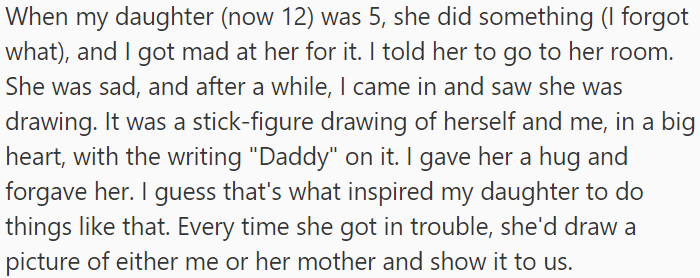 When OP's daughter was young, she drew a heart with 