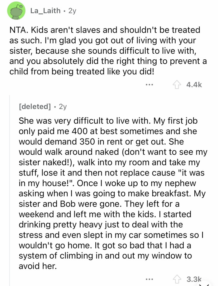 8. It is scary to know her intentions for fostering a child.