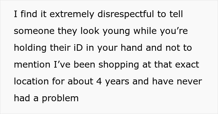 OP did not like this