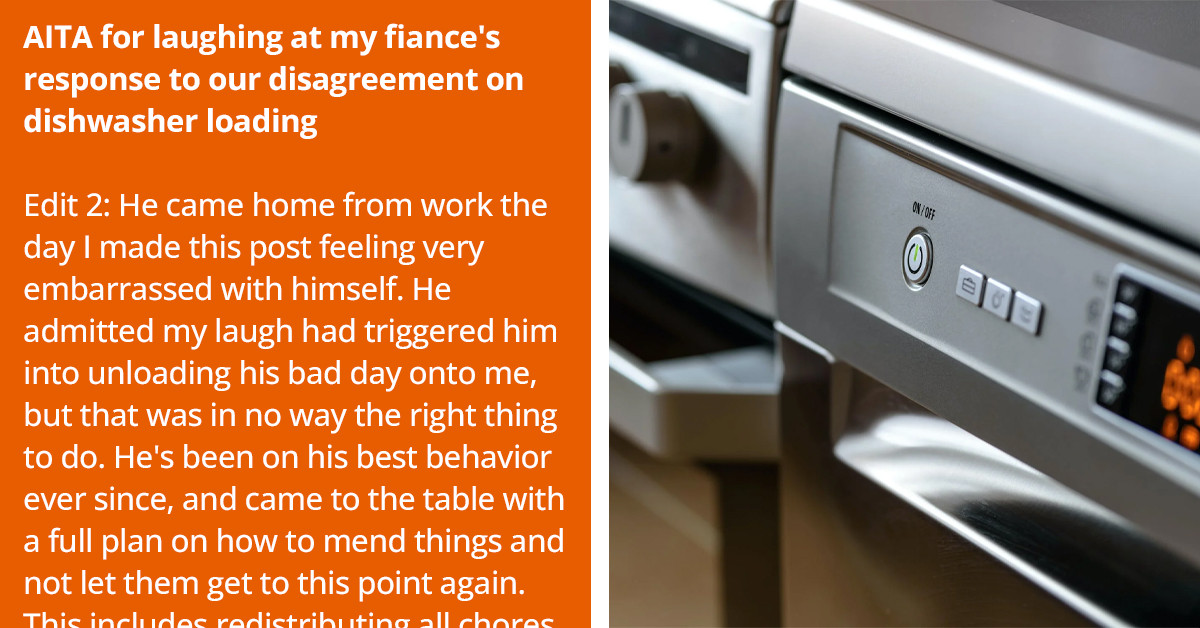 Man Sulks After His Girlfriend Laughed at Him Over His Comment on How Dishwasher Loading Should Be Done