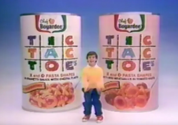 31. Chef Boyardee Tic Tac Toe's pasta
