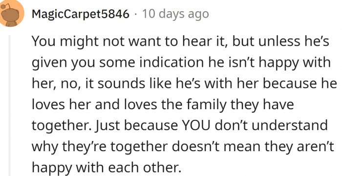 But some Redditors disagree: