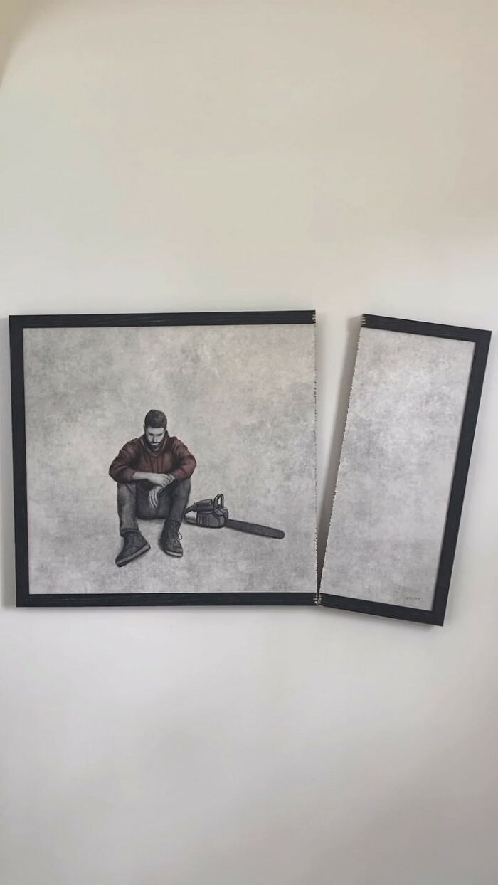 Conceptualism-focused artwork “Fixer Upper,” related to “Fore” and “Shattered.”