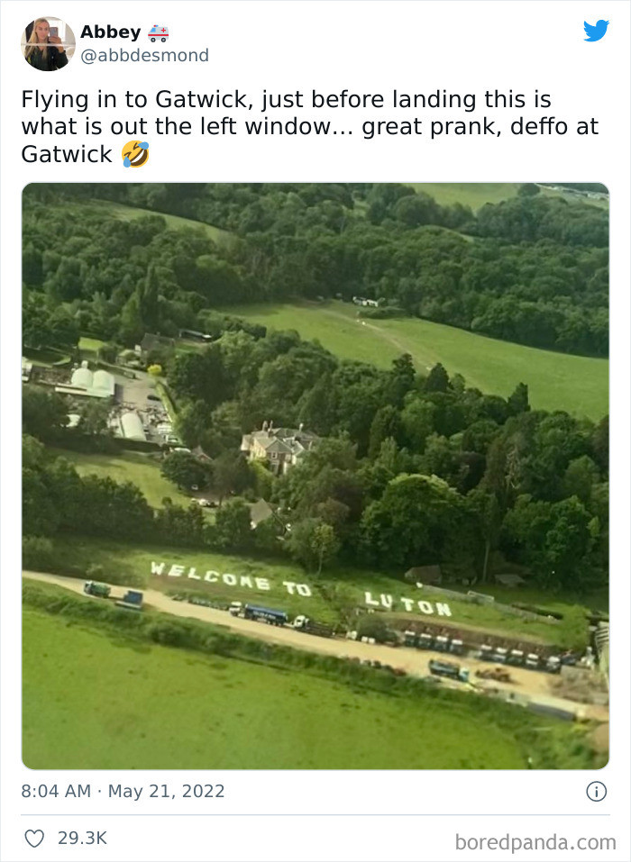 35. What I saw just before landing in Gatwick