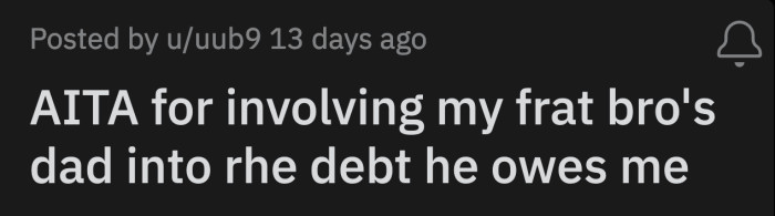 Their other frat brothers spoke to Carl as well. OP reluctantly paid for the missed February rent.