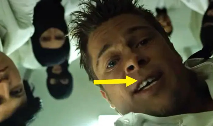 5. Brad Pitt voluntarily had his front teeth chipped off for his role in Fight Club.