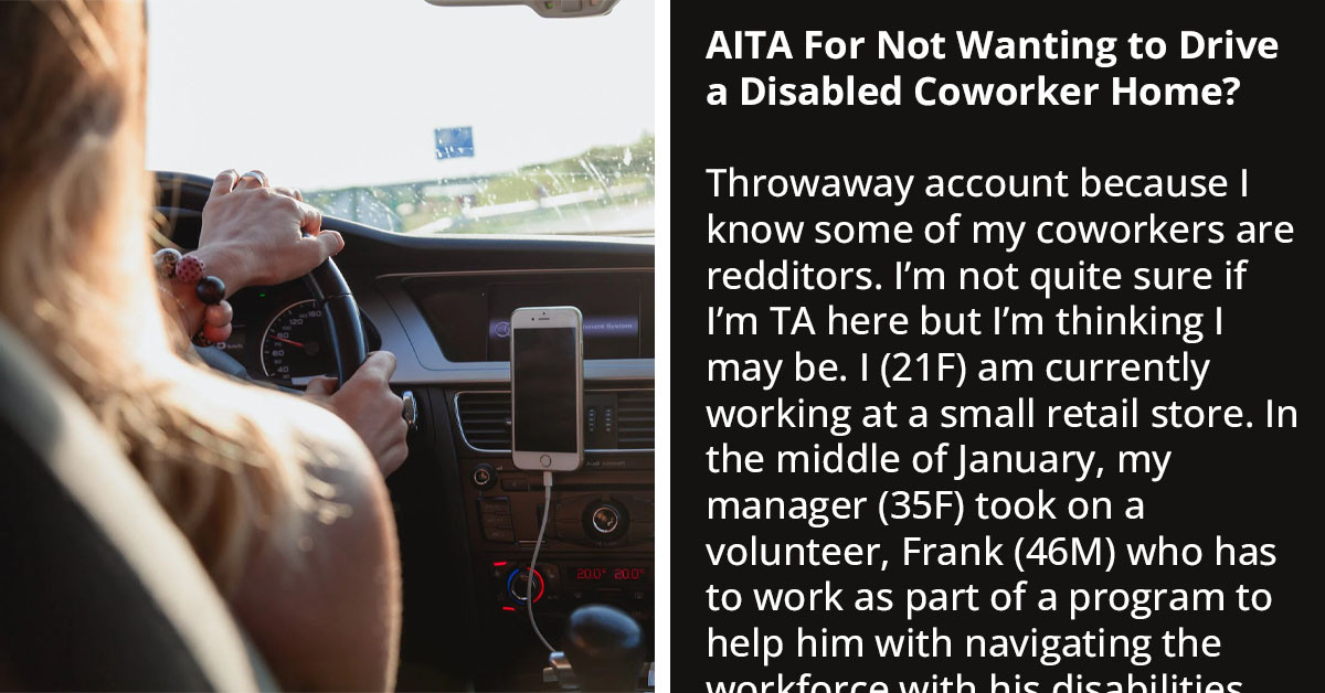 Employee Gets The Heat After Lying To Avoid Driving Disabled Coworker Home