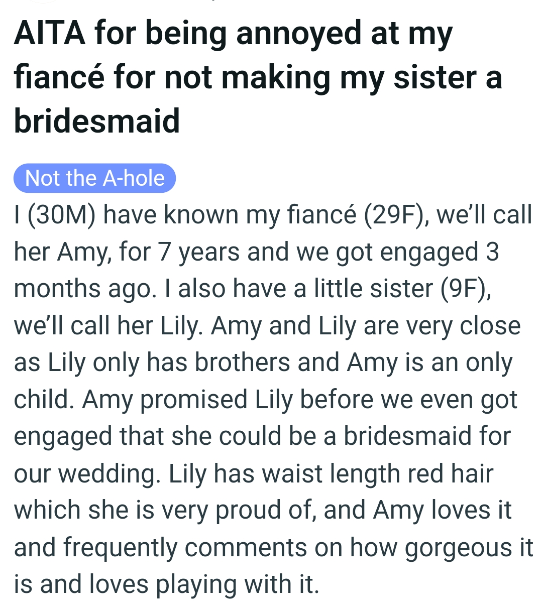 The OP kicks off her story