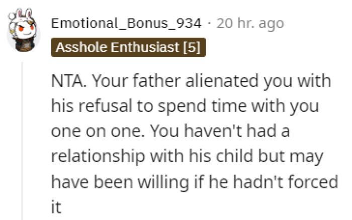 Alienating your own child