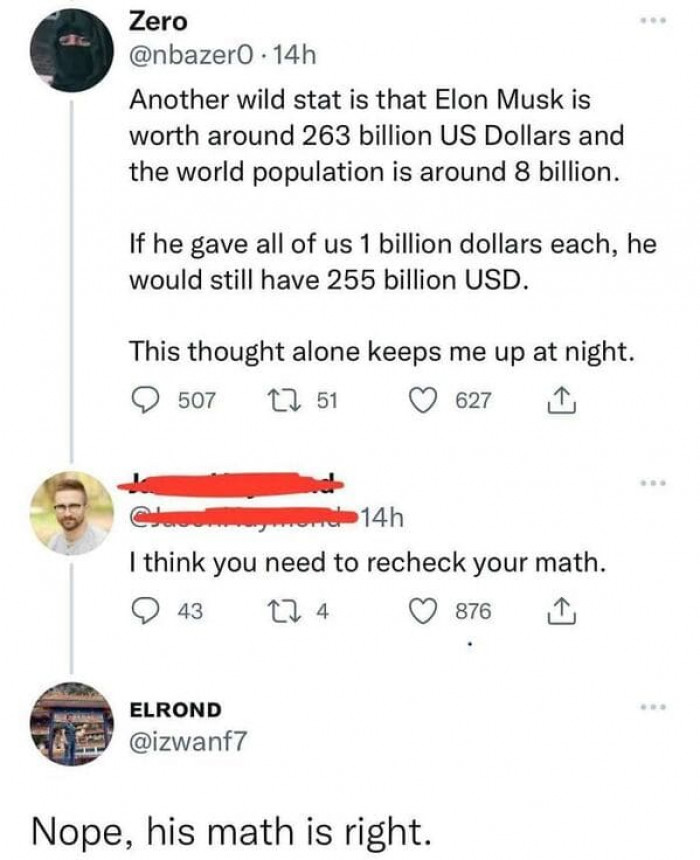 14. That's some interesting math...