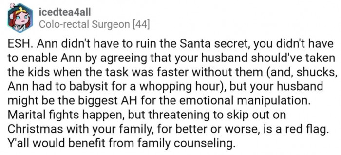 Family counseling sounds like a great idea