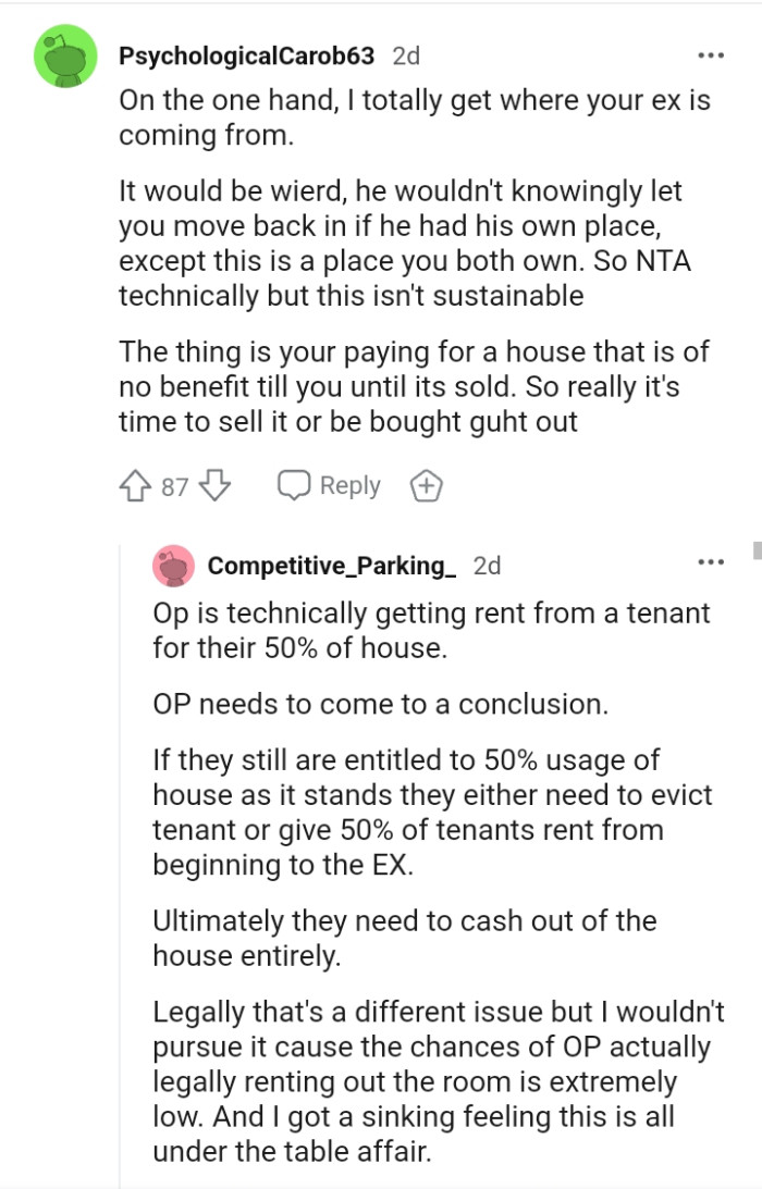 He Wouldn't Knowingly Let You Move Back