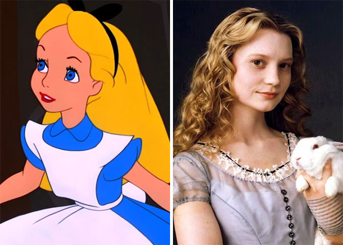 2. Mia Wasikowska As Alice