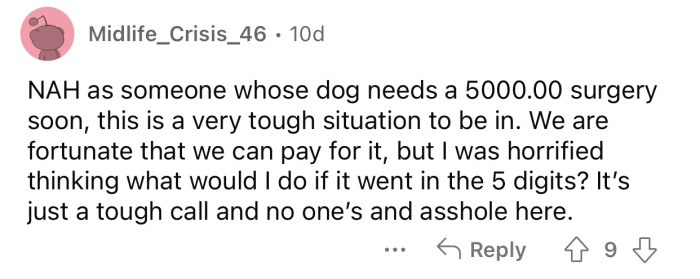 It's a difficult situation to be in, and OP was left with very few choices.