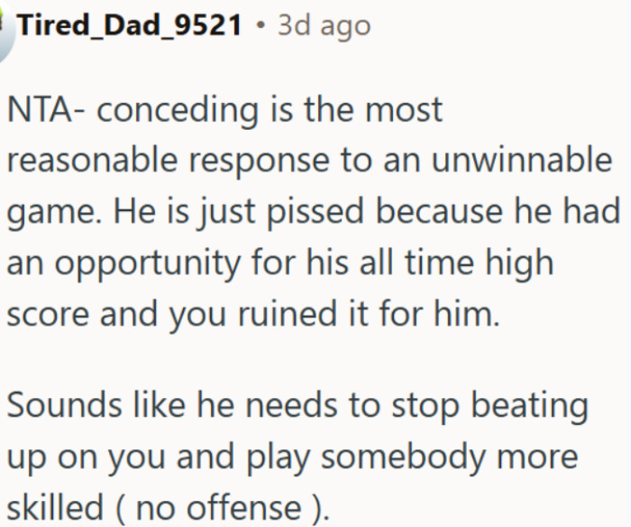 Quitting a losing game is fair play, not something to feel bad about
