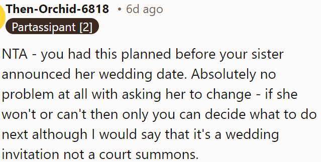 It’s just an invitation, not a legal obligation.