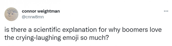 24. Using the cry-laugh emoji