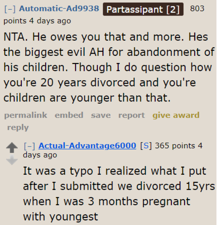 What the Ex-Husband Did Is Considered Abandonment.