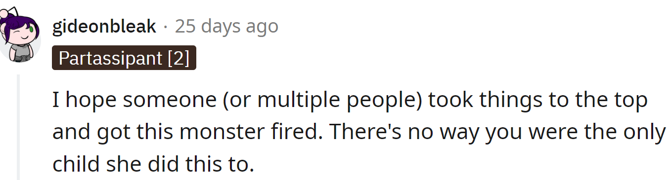 Parents should join forces to make him stop.