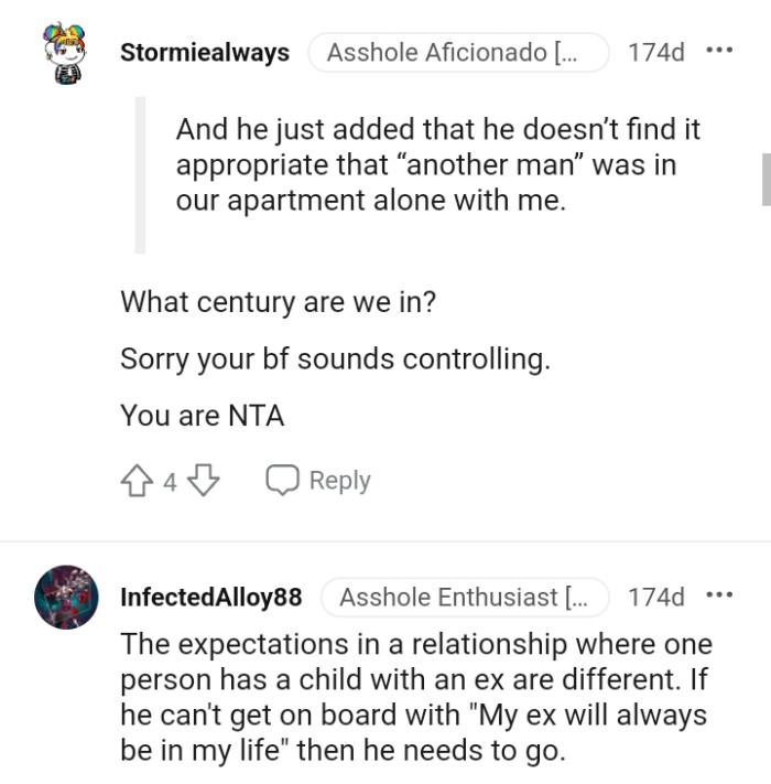 This Redditor believes the OP's partner sounds controlling