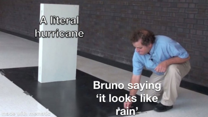 #42 He's trying to comfort everyone, man.