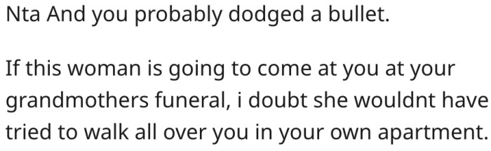 He escaped a potential disaster