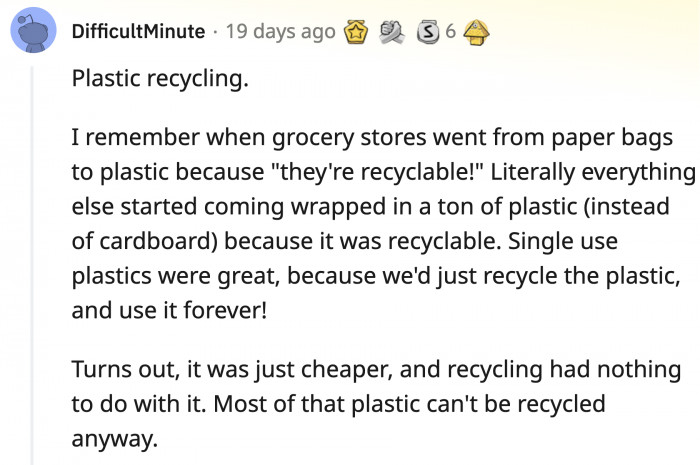 2. The things they would try to get away with just because it's cheaper