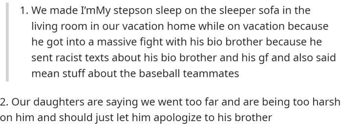 OP has offered the following explanation for why they think they might be the a-hole: