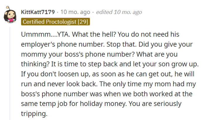 It's time to loosen the reins and let the child grow up.