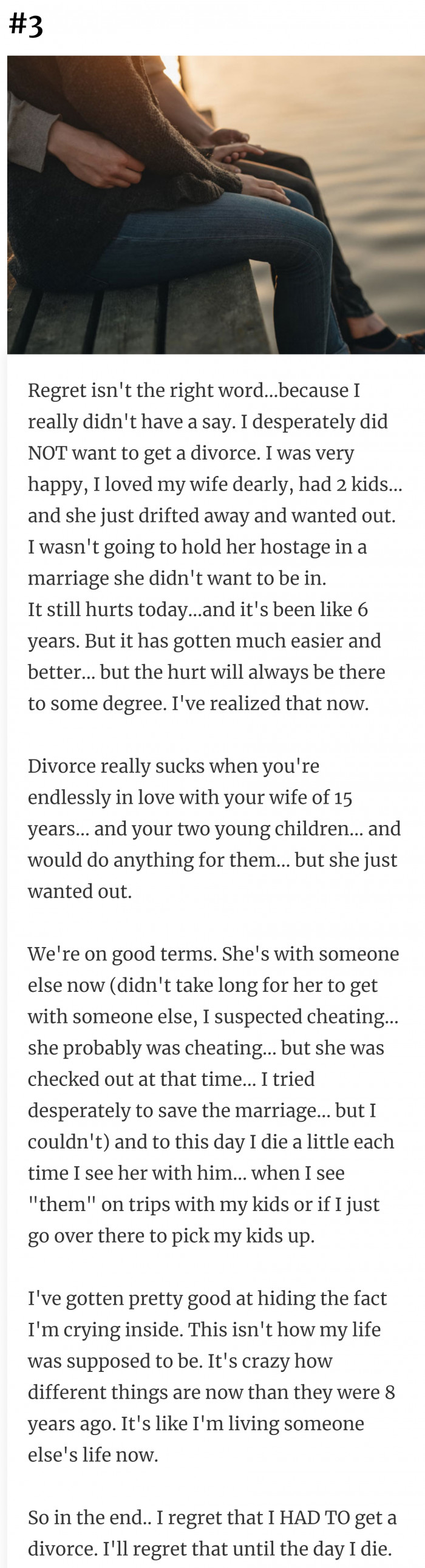3. Unreasonably stuck between holding on and letting go.